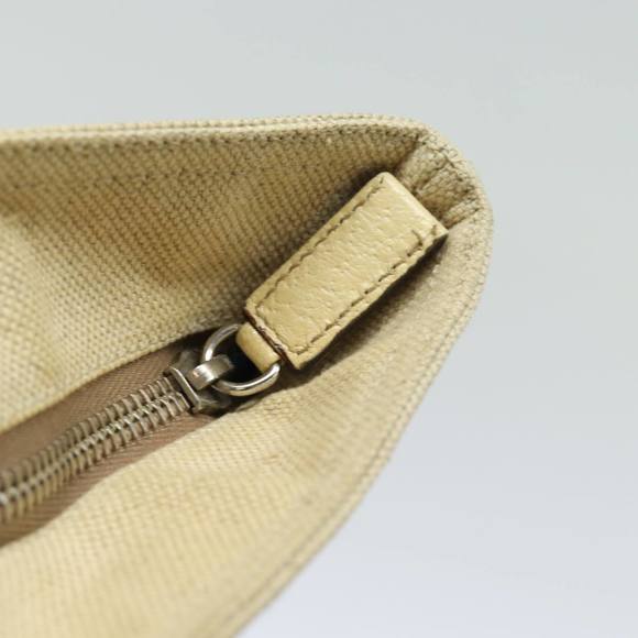PRADA Hand Bag Canvas Beige Auth ep4722 - Picture 9 of 16